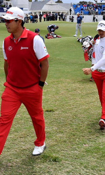Spain leads after windy 1st round of World Cup